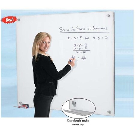 Aarco Products Inc AARCO Products WGB4872 Pure Glass Markerboard WGB4872